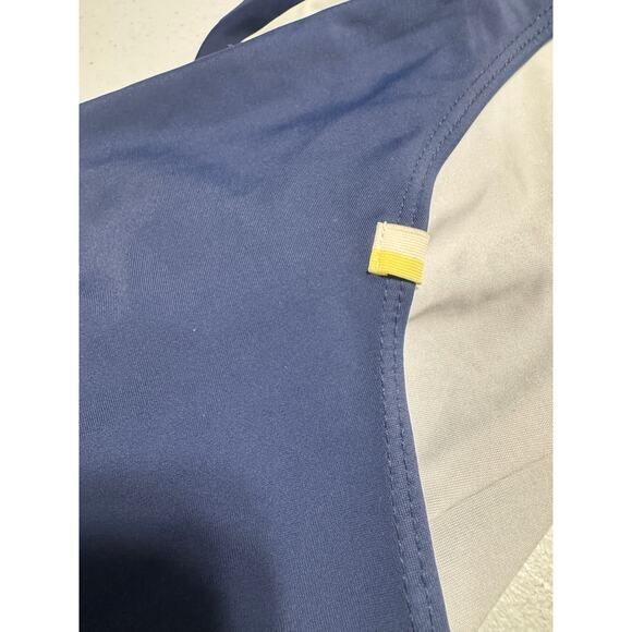 Summersalt The Fused River Navy Yellow White One Piece Swimsuit Size 12 - Picture 6 of 10